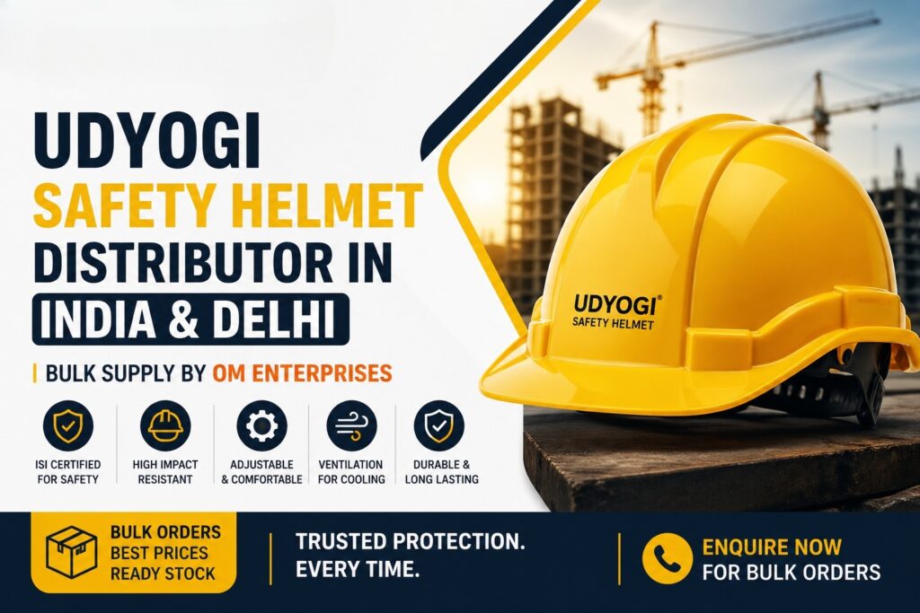 Udyogi safety helmet bulk supplier in Delhi NCR